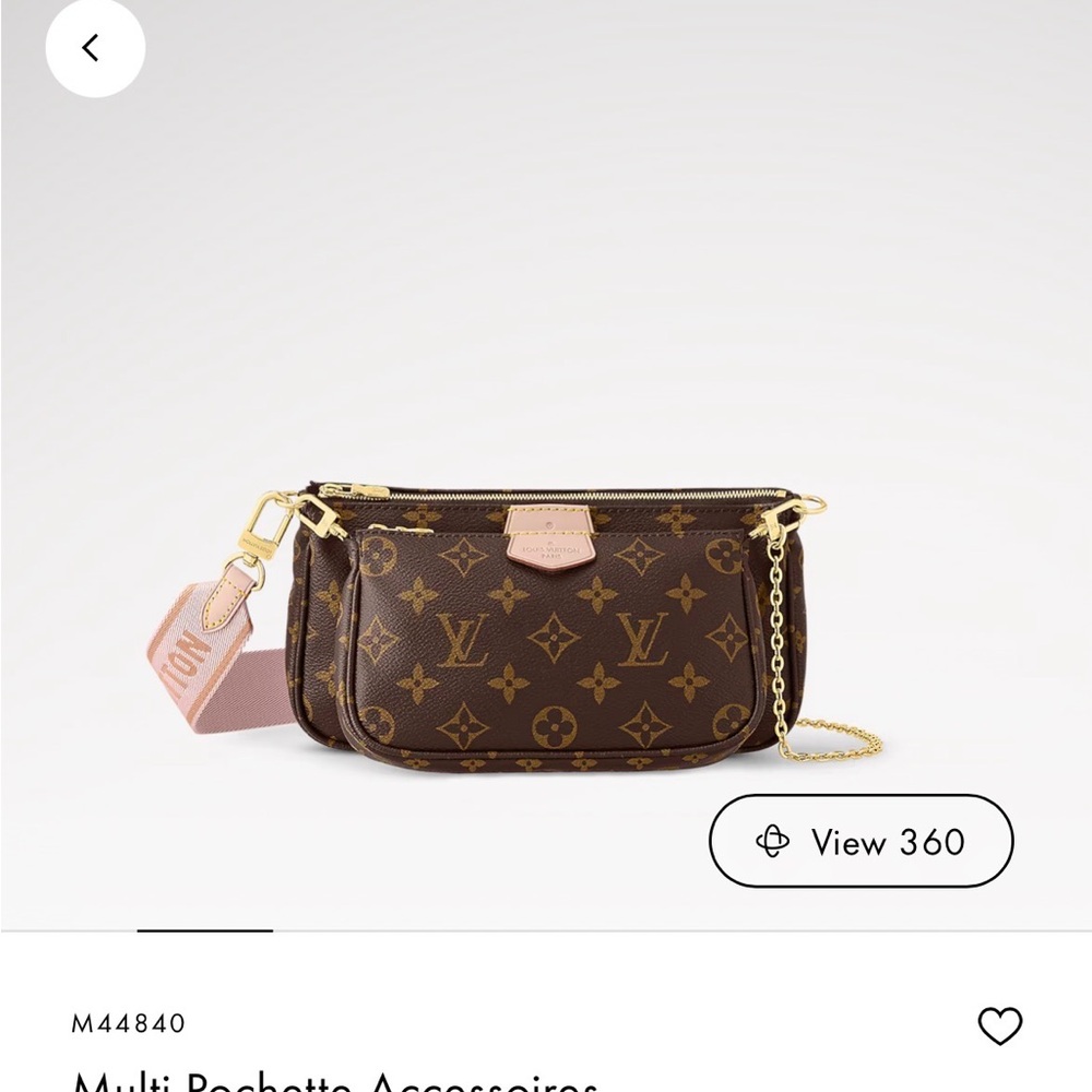 Louis Vuitton Multi Pochette Brown Monogram Crossbody Bag